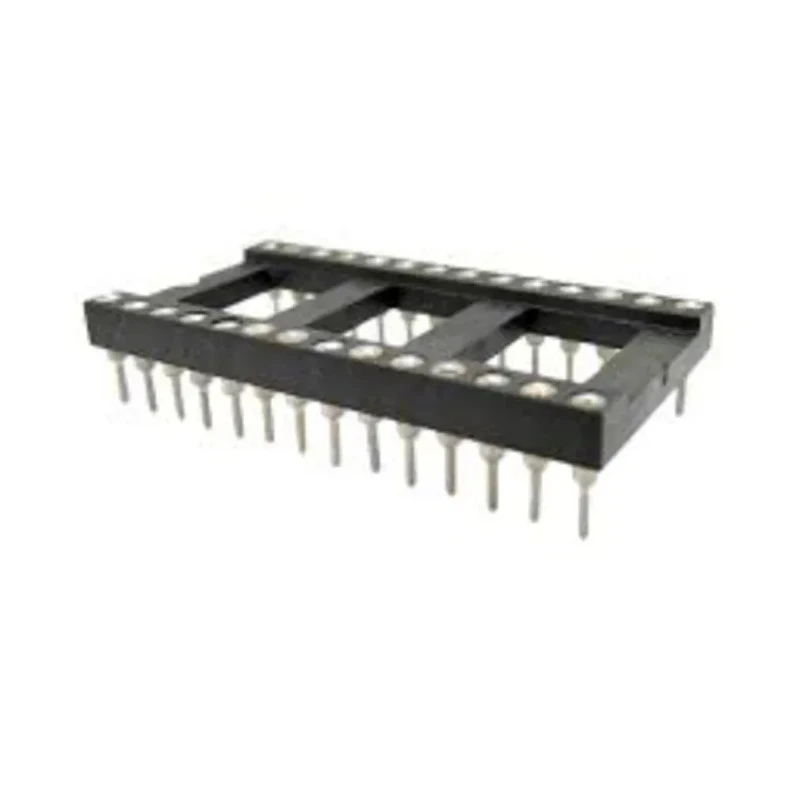 RS PRO 2.54 mm Pitch Vertical 14 Way Through Hole Turned Pin Closed Frame DIL Socket 3A 183-1565