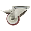 Tente Swivel Castor Stainless Steel Frame 200 kg Capacity 80 mm Polyurethane Wheel 8477UAD080P62