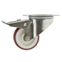 Tente Swivel Castor Stainless Steel Frame 200 kg Capacity 80 mm Polyurethane Wheel 8477UAD080P62