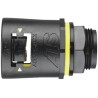 Adaptaflex Black Polyamide 66 Conduit Fitting, 16 mm Nominal Size, M16 Thread, IP68 IP67 IP66 7TCA296170R0105 AT16/M16/A/BLY