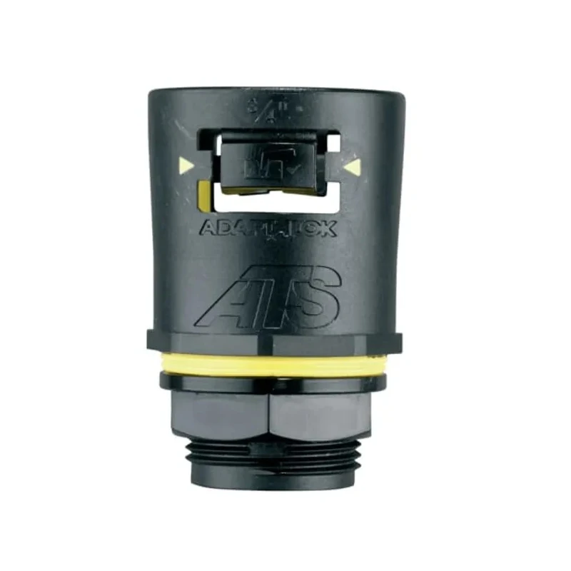 Adaptaflex Black Polyamide 66 Conduit Fitting, 16 mm Nominal Size, M16 Thread, IP68 IP67 IP66 7TCA296170R0105 AT16/M16/A/BLY