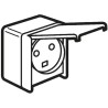 Legrand 32A Grey 1 Gang Plug Socket Plexo Indoor & Outdoor Type E 0 558 72