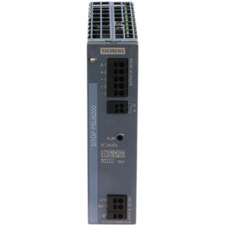 Siemens SITOP PSU6200 Switched Mode DIN Rail Power Supply 24V DC Output 5A Current 120W Power 85–264V AC/DC Input PSU6200