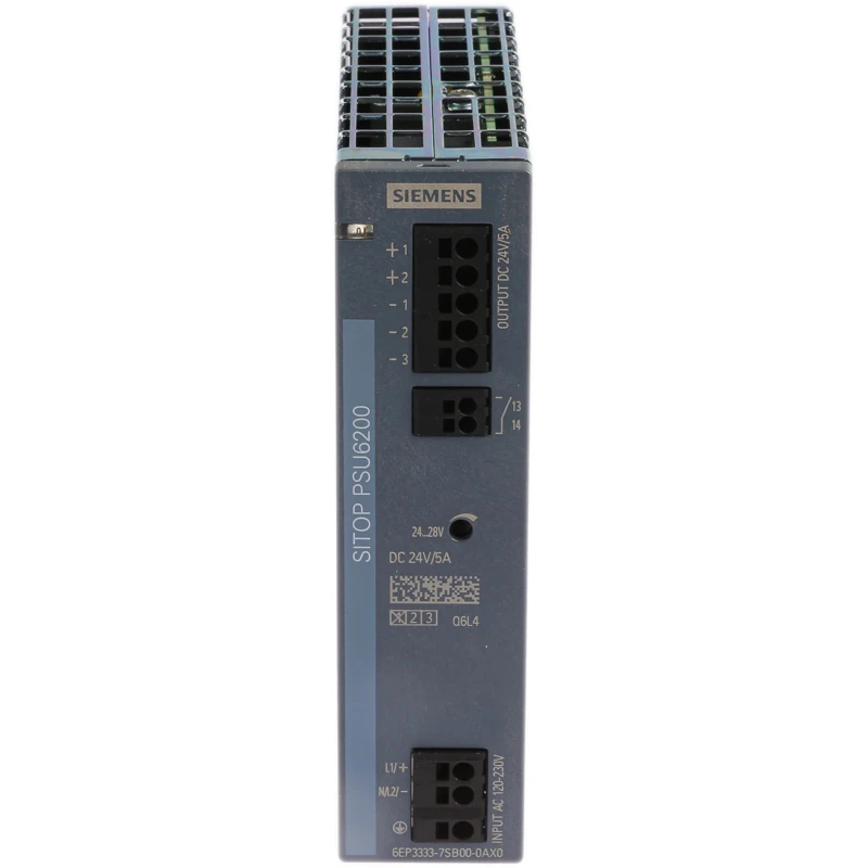 Siemens SITOP PSU6200 Switched Mode DIN Rail Power Supply 24V DC Output 5A Current 120W Power 85–264V AC/DC Input PSU6200
