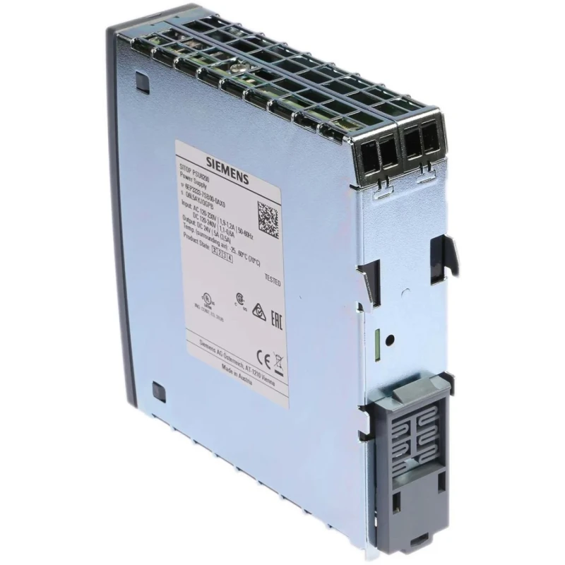 Siemens SITOP PSU6200 Switched Mode DIN Rail Power Supply 24V DC Output 5A Current 120W Power 85–264V AC/DC Input PSU6200
