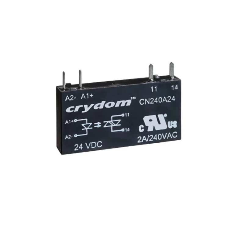 Crydom CN Series Solid State Relay, 2 A Load Current, PCB Mount, 280 V AC Load, 30 V DC Control CN240A24