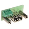 RS PRO Straight Through Hole Female 1 Port USB Type A USB Connector 724-8962