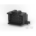 TE Connectivity Heavy Duty Sealed Automotive Connector Male Black PCB 15 Way Solder Termination 9-966140-2