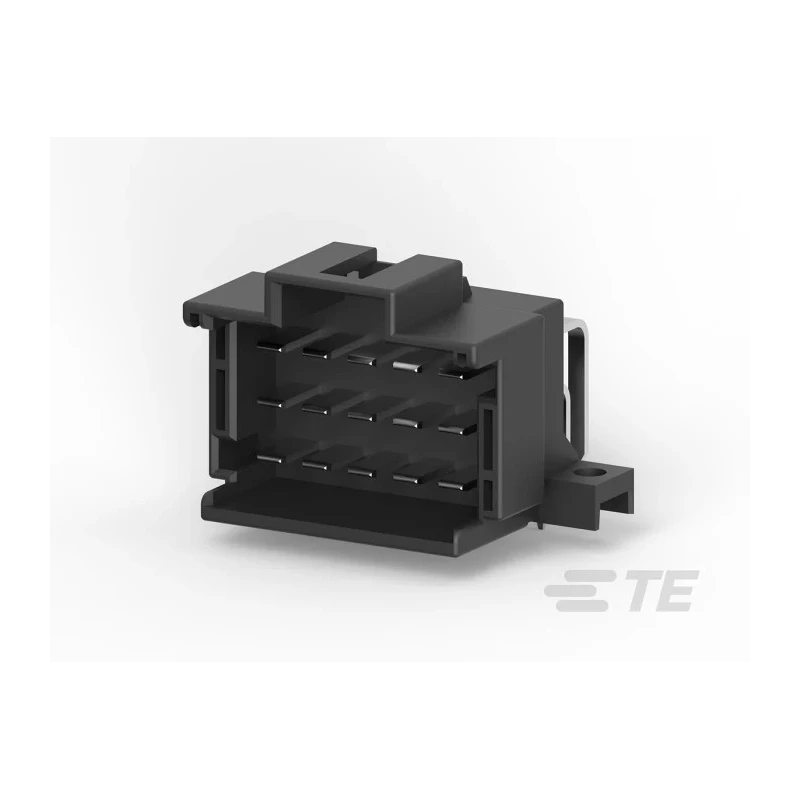 TE Connectivity Heavy Duty Sealed Automotive Connector Male Black PCB 15 Way Solder Termination 9-966140-2