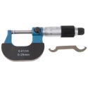 RS PRO Cast Iron Frame External Micrometre with Ratchet Thimble 0-25 mm Measuring Range ±0.004 mm Accuracy RS-725-5733