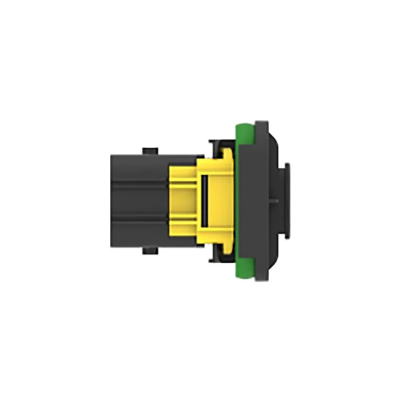 TE Connectivity LEAVYSEAL Automotive Connector Female Black Flange 21 Way Crimp Termination 1-2112162-1