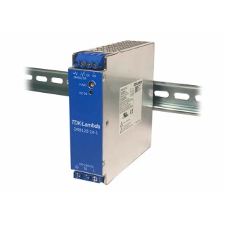 TDK-Lambda Switched Mode DIN Rail Power Supply 264V AC Input 24V DC, 5 A Output, 120 W DRB120-480