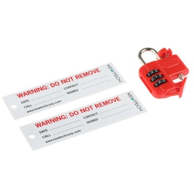 Kewtech Corporation Combination Padlock Lock Out Device KEWLOK
