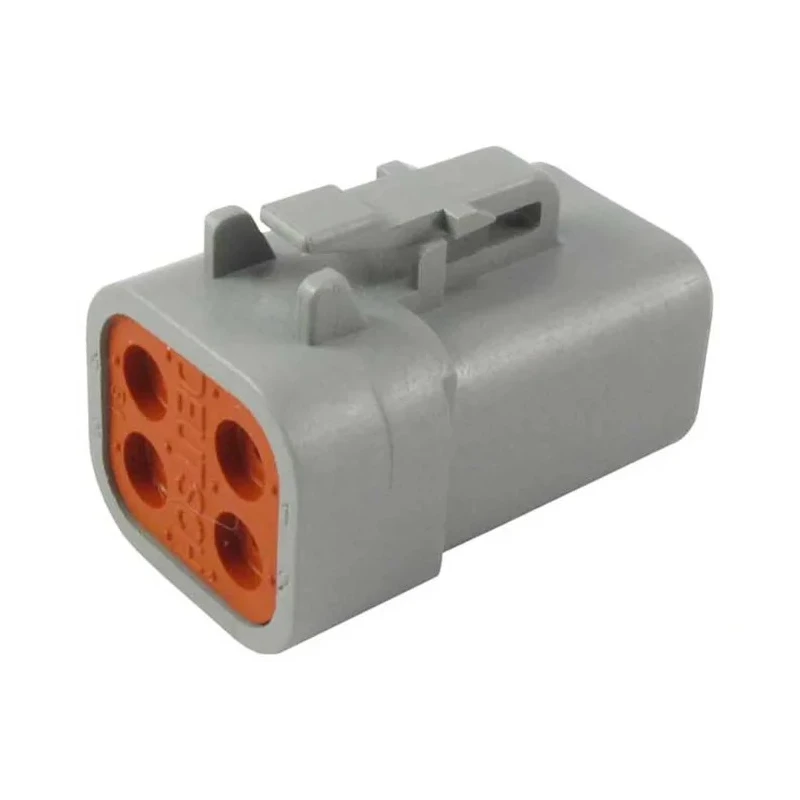 Deutsch 4 Way Grey Male Automotive Connector Cable Crimp Termination DTP06-4S