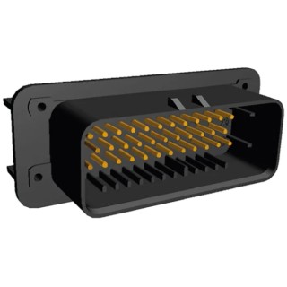 TE Connectivity Ampseal Automotive Male Panel Mount Connector 35 Way Solder Termination 11A 1-776180-1