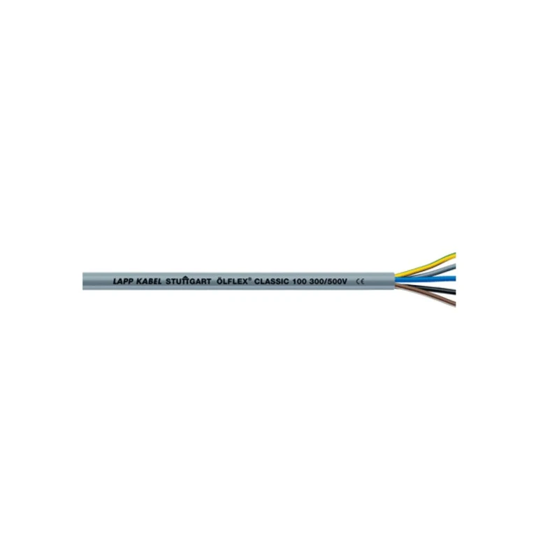 Lapp ÖLFLEX CLASSIC 100 Control Cable 3 Cores 18 AWG Unscreened 50 m Silver Grey Polyvinyl Chloride Sheath 00100424
