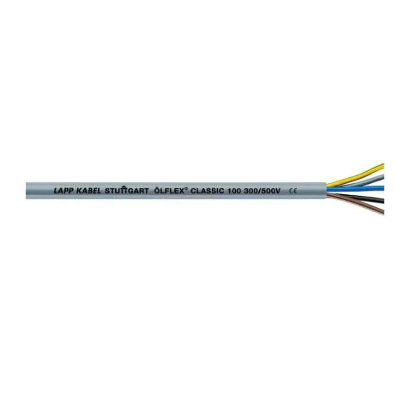 Lapp ÖLFLEX CLASSIC 100 Control Cable, 4 Cores 16 AWG, Unscreened, 50 m Length, Silver Grey Polyvinyl Chloride 00100654