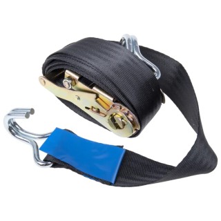 RS PRO 4 m Hook Ratchet Strap 45mm Wide 1200 kg Breaking Strain 729-3114