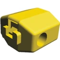 TE Connectivity Tap Splice Connector Insulated Yellow Brass Tin Contact 10 AWG 17.5mm Length 735411