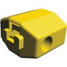 TE Connectivity Tap Splice Connector Insulated Yellow Brass Tin Contact 10 AWG 17.5mm Length 735411