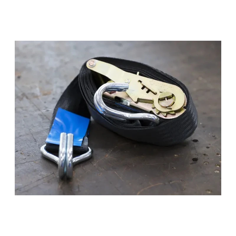 RS PRO 4 m Hook Ratchet Strap 45mm Wide 1200 kg Breaking Strain 729-3114