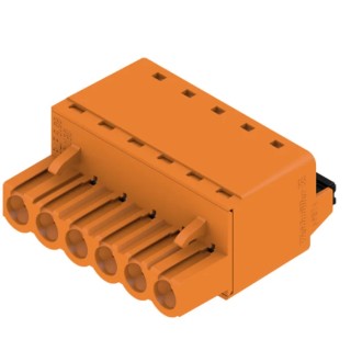 Weidmüller BL 5.08 Series 6-Contact Pluggable Terminal Block, 5.08 mm Pitch, 10 A, 300 V, 1 Row 1013730000
