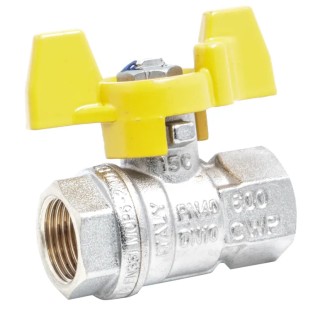 RS PRO Brass Threaded 2-Way BSPP Ball Valve 3/8 in, Nylon Handle, 20 Bar Pressure, Model 733-5271
