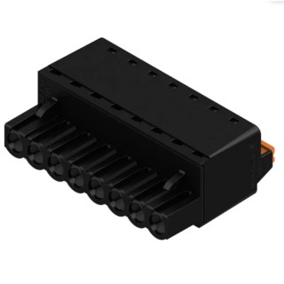 Weidmüller BL 5.08 Series Pluggable Terminal Block 8-Contact 5.08 mm Pitch 14A 400V Nylon Housing 1 Row 1013490000