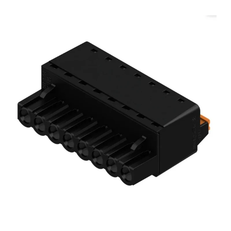 Weidmüller BL 5.08 Series Pluggable Terminal Block 8-Contact 5.08 mm Pitch 14A 400V Nylon Housing 1 Row 1013490000
