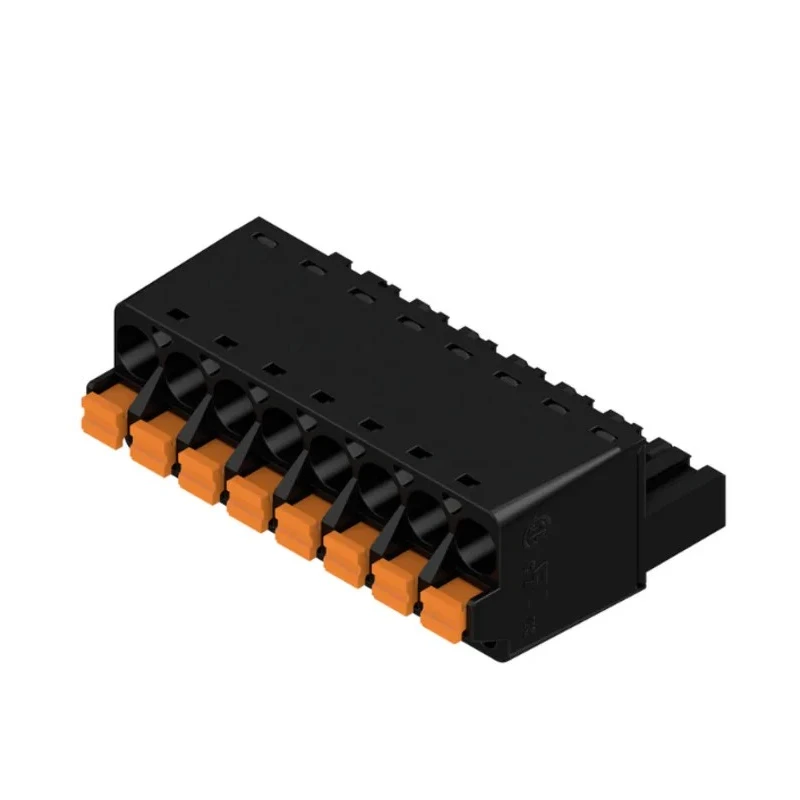 Weidmüller BL 5.08 Series Pluggable Terminal Block 8-Contact 5.08 mm Pitch 14A 400V Nylon Housing 1 Row 1013490000