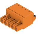 Weidmüller BL 5.08 Series Pluggable Terminal Block, 5 Contacts, 5.08 mm Pitch, 1 Row, 14 A, 400 V, Polybutylene 1013720000