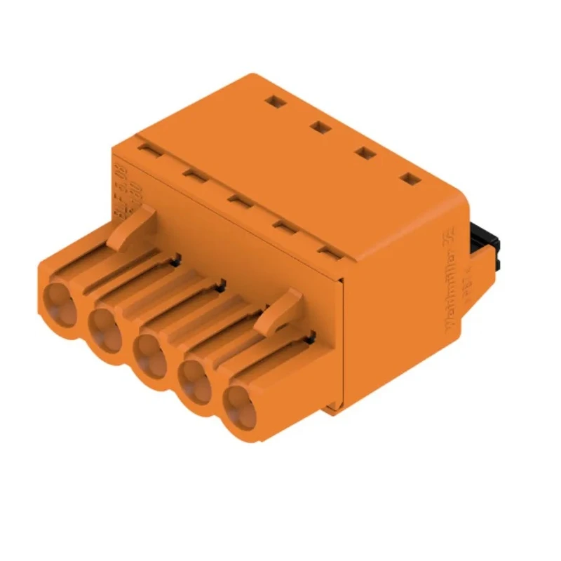 Weidmüller BL 5.08 Series Pluggable Terminal Block, 5 Contacts, 5.08 mm Pitch, 1 Row, 14 A, 400 V, Polybutylene 1013720000