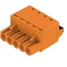 Weidmüller BL 5.08 Series Pluggable Terminal Block, 5 Contacts, 5.08 mm Pitch, 1 Row, 14 A, 400 V, Polybutylene 1013720000