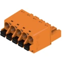Weidmüller BL 5.08 Series Pluggable Terminal Block, 5 Contacts, 5.08 mm Pitch, 1 Row, 14 A, 400 V, Polybutylene 1013720000