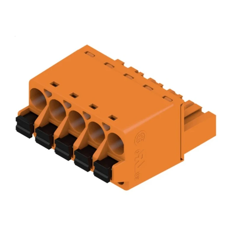 Weidmüller BL 5.08 Series Pluggable Terminal Block, 5 Contacts, 5.08 mm Pitch, 1 Row, 14 A, 400 V, Polybutylene 1013720000