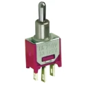 RS PRO Toggle Switch Panel Mount On-On SPDT Solder Terminal Chrome Plated Brass Actuator 15V dc 240V ac 3A 734-7211