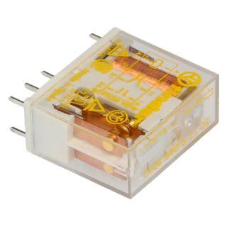 Finder PCB Force Guided Relay, 48V DC Coil Voltage, 2-Pole DPDT Contact Configuration 50.12.9.048.5000