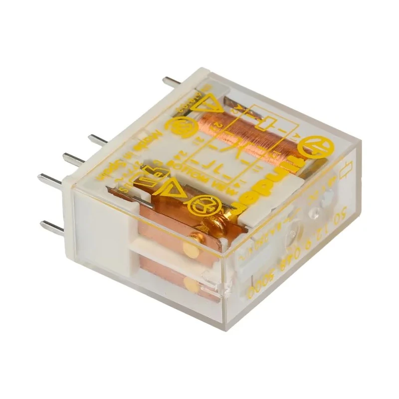 Finder PCB Force Guided Relay, 48V DC Coil Voltage, 2-Pole DPDT Contact Configuration 50.12.9.048.5000