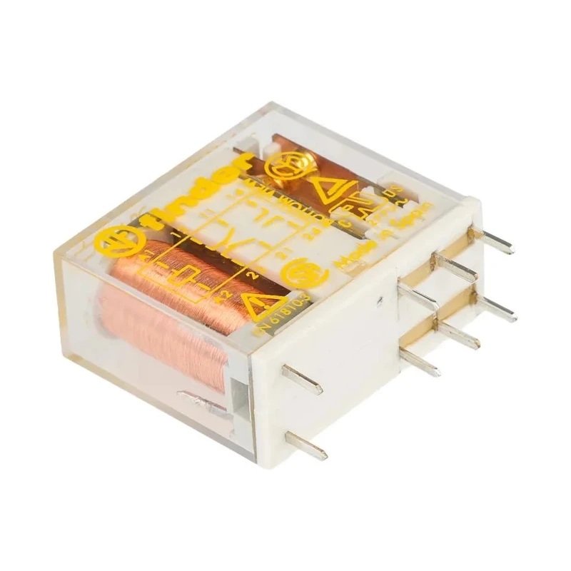 Finder PCB Force Guided Relay, 48V DC Coil Voltage, 2-Pole DPDT Contact Configuration 50.12.9.048.5000