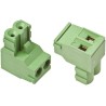 TE Connectivity Buchanan Series Pluggable Terminal Block 2-Contact 5 mm Pitch 15A 300V AC Male Right Angle 282805-2