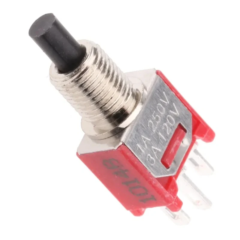 RS PRO Momentary Push Button Switch Panel Mount 4.9 mm Cutout SPST 28 V DC 120 V AC 3A 85°C 734-6722