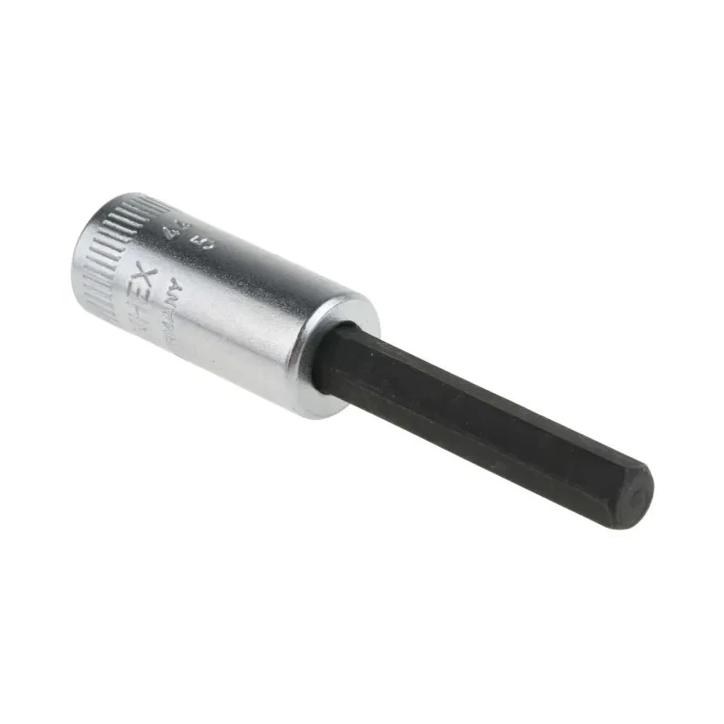 STAHLWILLE 1/4 in Drive Bit Square Chrome Alloy Steel Socket 30mm Overall Length 01050005
