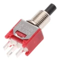 RS PRO Momentary Push Button Switch Panel Mount 4.9 mm Cutout SPST 28 V DC 120 V AC 3A 85°C 734-6722
