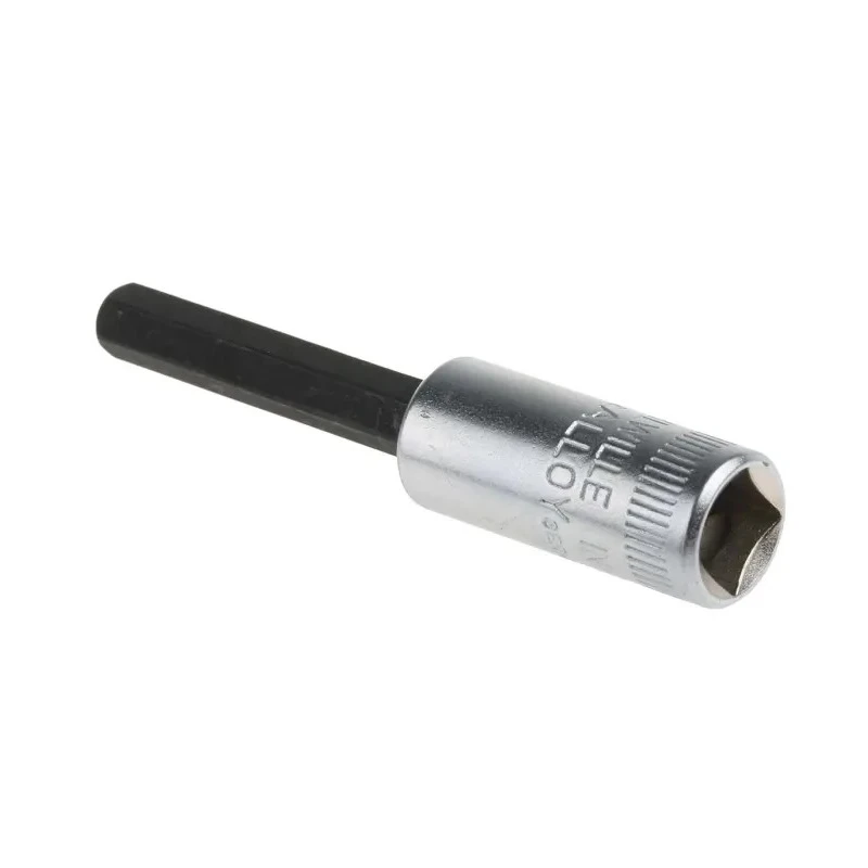 STAHLWILLE 1/4 in Drive Bit Square Chrome Alloy Steel Socket 30mm Overall Length 01050005