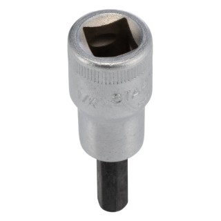 STAHLWILLE 3/8 in Drive Bit Square Socket, Chrome Alloy Steel, 20mm Overall Length 02450016