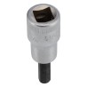 STAHLWILLE 3/8 in Drive Bit Square Socket, Chrome Alloy Steel, 20mm Overall Length 02450016