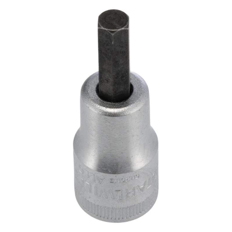 STAHLWILLE 3/8 in Drive Bit Square Socket, Chrome Alloy Steel, 20mm Overall Length 02450016