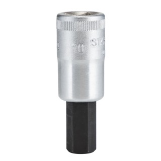 STAHLWILLE 3/8 in Drive Bit Socket, 20mm Overall Length, Chrome Alloy Steel, Model 02050010