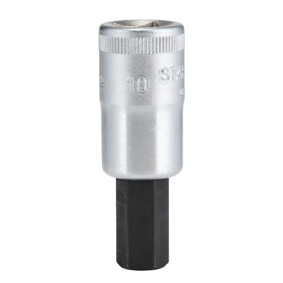 STAHLWILLE 3/8 in Drive Bit Socket, 20mm Overall Length, Chrome Alloy Steel, Model 02050010