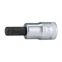 STAHLWILLE 3/8 in Drive Bit Square Chrome Alloy Steel Socket 52mm Overall Length 02450020